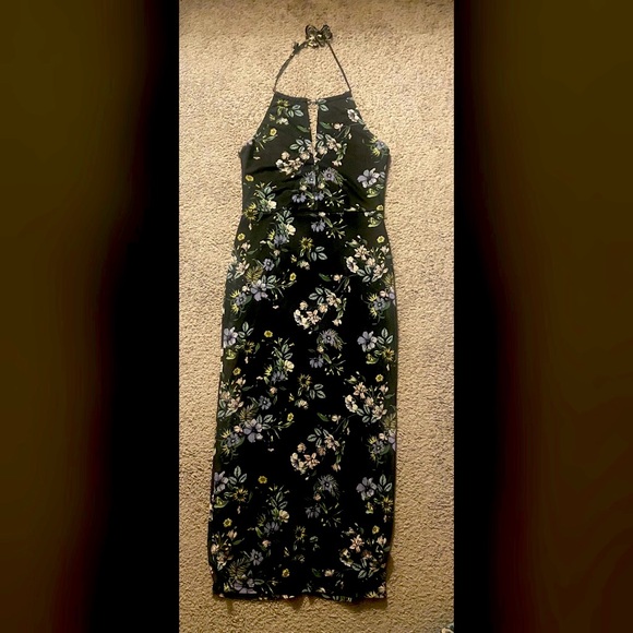 AFRM Kalina Spring Noir Bouquet Sleeveless Dress Size Small - Picture 3 of 4